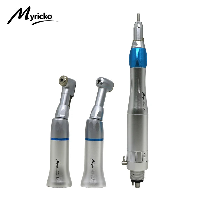 Dental Low Speed rotation  Handpiece External Water Turbine Straight Key Type/Push Button Contra Angle  Air Motor 2/4 Holes