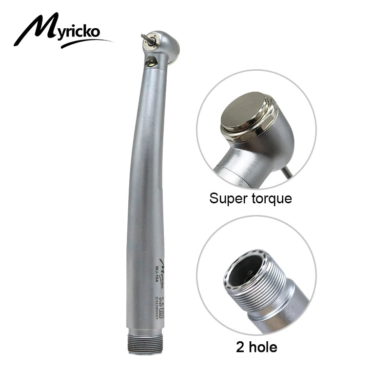 Dental LED High Speed Handpiece rotation Standard Head Air Turbine E-Generator Stainless Bearing Dentist Tips Triple Water Spray