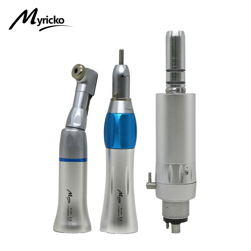 Dental Low Speed rotation  Handpiece External Water Turbine Straight Key Type/Push Button Contra Angle  Air Motor 2/4 Holes