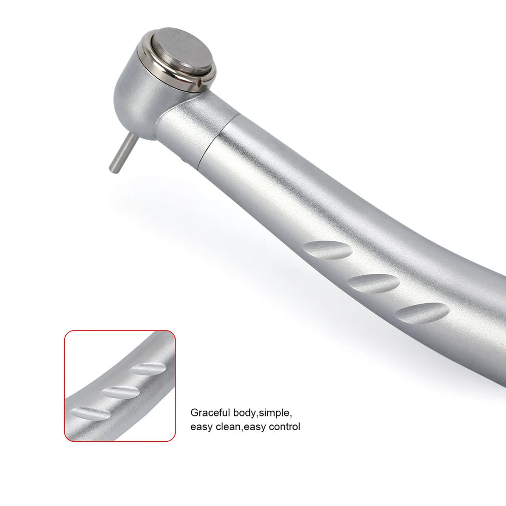 Azdent Dental LED High Speed Handpiece E-generator Integrated Standard Head Push Button 3 Water Spray JD008A-SP