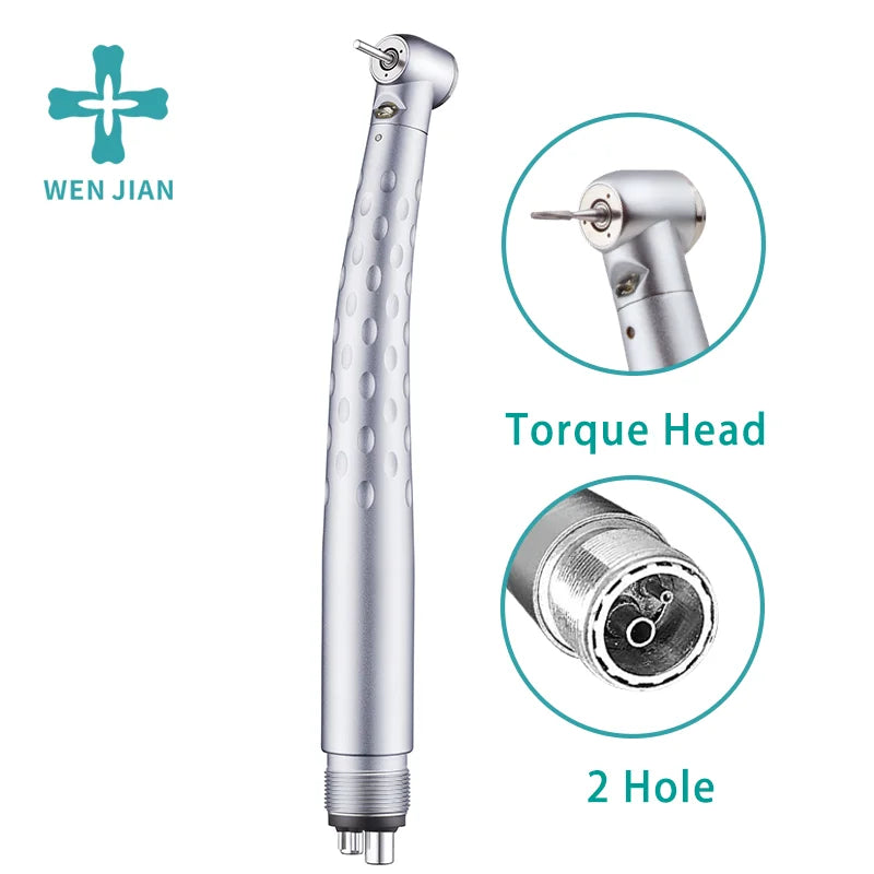 WenJian Dental High Speed Handpiece rotation Three Point Water Spray Led Light Dentist Oval Patten Mechanical Tools Dentistry