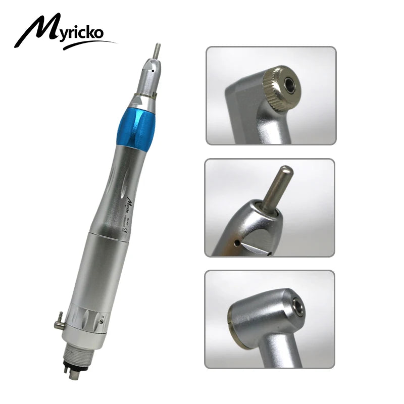 Dental Low Speed rotation  Handpiece External Water Turbine Straight Key Type/Push Button Contra Angle  Air Motor 2/4 Holes
