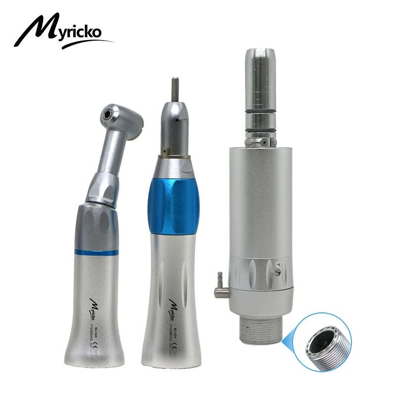 Dental Low Speed rotation  Handpiece External Water Turbine Straight Key Type/Push Button Contra Angle  Air Motor 2/4 Holes