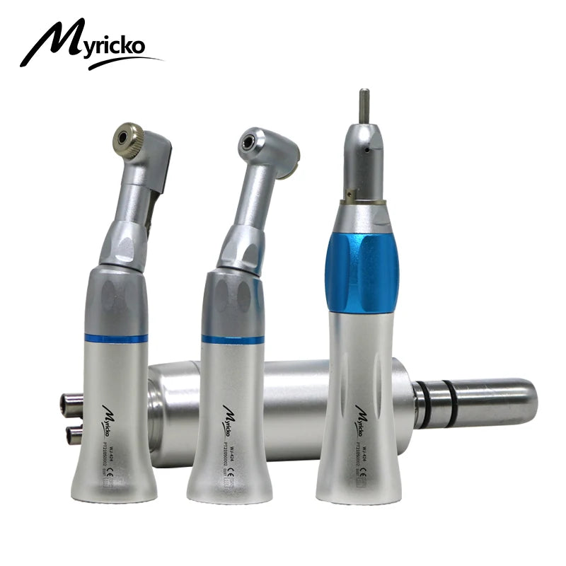 Dental Low Speed rotation  Handpiece External Water Turbine Straight Key Type/Push Button Contra Angle  Air Motor 2/4 Holes