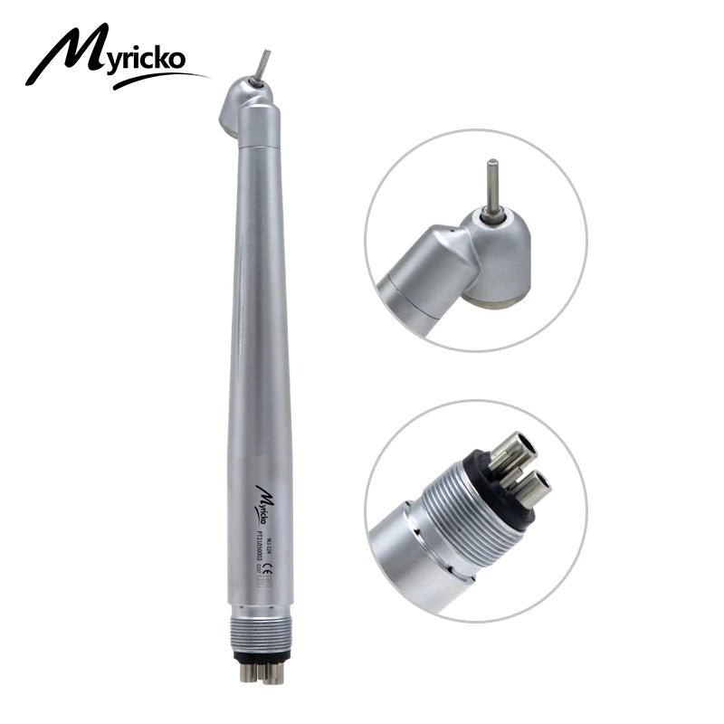 2 /4 Hole Dental LED 45 Degree E generator  Surgical  LED Standard Push Button Handpiece Single Water Spray Turbine rotation