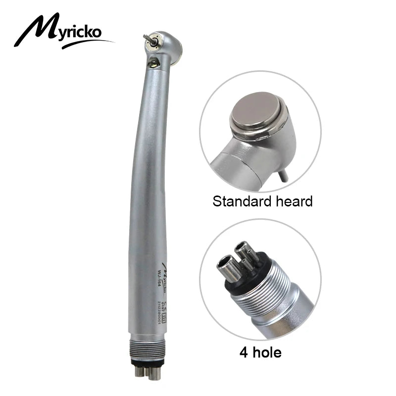 Dental LED High Speed Handpiece rotation Standard Head Air Turbine E-Generator Stainless Bearing Dentist Tips Triple Water Spray