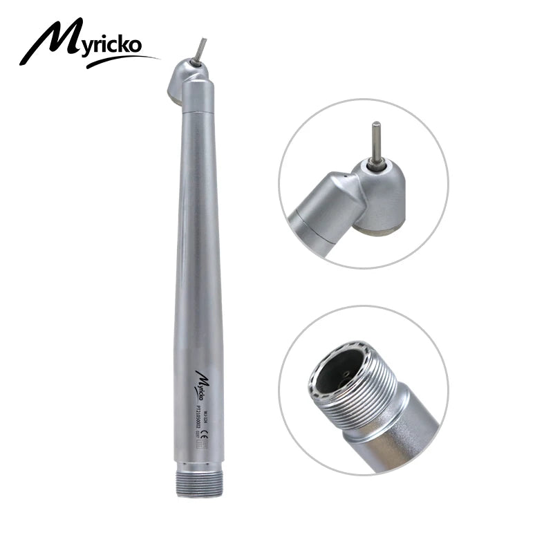 2 /4 Hole Dental LED 45 Degree E generator  Surgical  LED Standard Push Button Handpiece Single Water Spray Turbine rotation