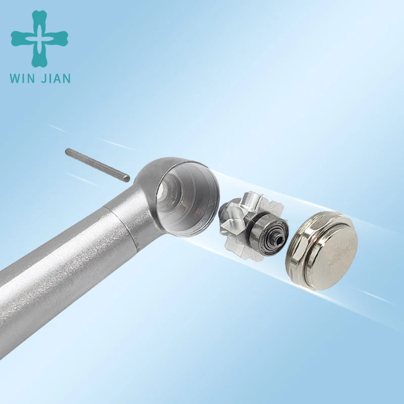 Dental LED High Speed Handpiece E-generator Integrated Standard Head Push Button 3 Water Spray 2/4 Holes rotation