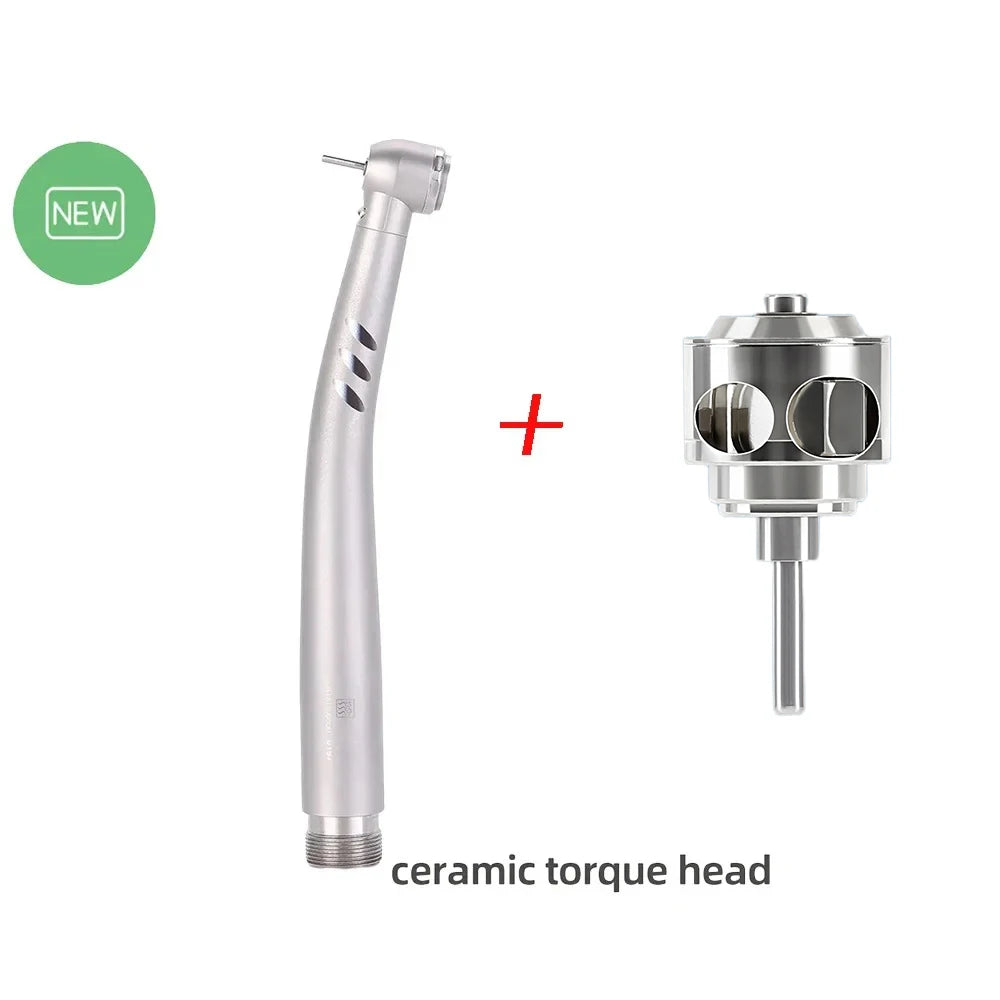 Azdent Dental LED High Speed Handpiece E-generator Integrated Standard Head Push Button 3 Water Spray JD008A-SP