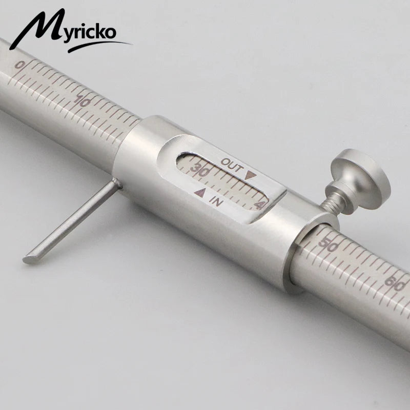 1PC Dental Orthodontic Sliding Caliper 0-80mm Implant Measuring Gauge Scale Round Dentistry Tool Dentist Product