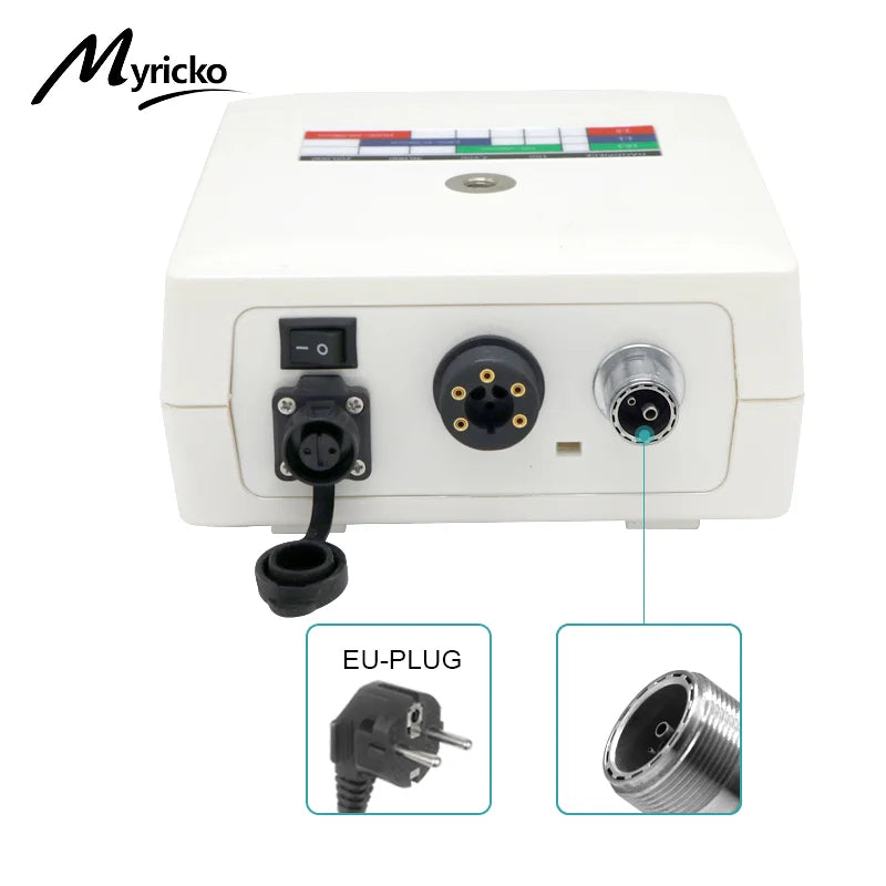 Myricko Dental Clinical Brushless LED Micro Motor Fiber Optic Electric Micromotor Handpiece Odontología Dentistry Tool Dentist