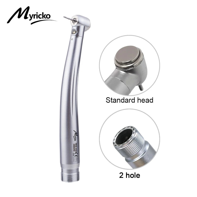 LED Dental Handpiece High Speed rotation Push Button Spray Light Ceramic Bearings Dentistry Tips Air Turbine High Rotation Pens