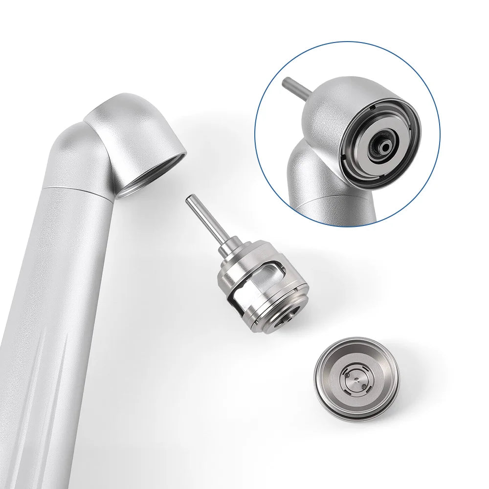AZDENT Dental 45 Degree Surgical High Speed Handpiece Standard Head Push Button Single Way Spray Handpiece Dentists Tools