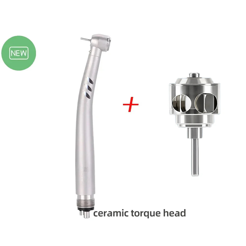 Azdent Dental LED High Speed Handpiece E-generator Integrated Standard Head Push Button 3 Water Spray JD008A-SP
