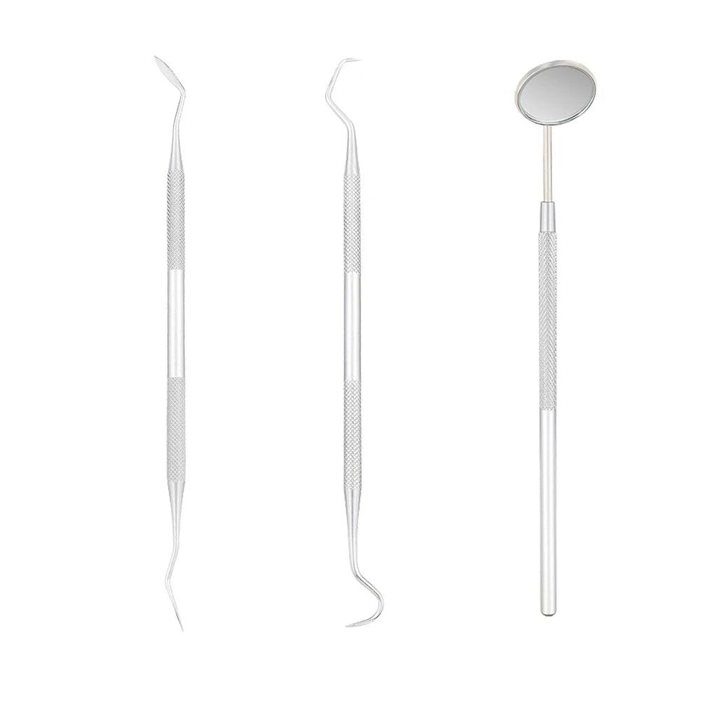 Dental Mirror Tools Kit Tweezers Probe Spatula Dentistry Oral Instrument for Teeth Cleaning Whitening Dentist Material