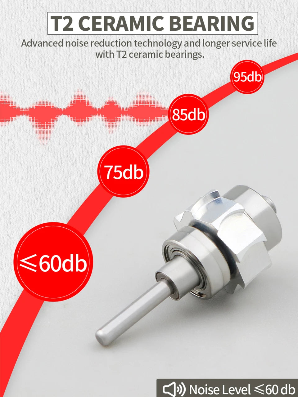 Dentist’s High-Speed Turbine Tool: Sterilizable Dental Handpiece with High-Rotation Electric Motor