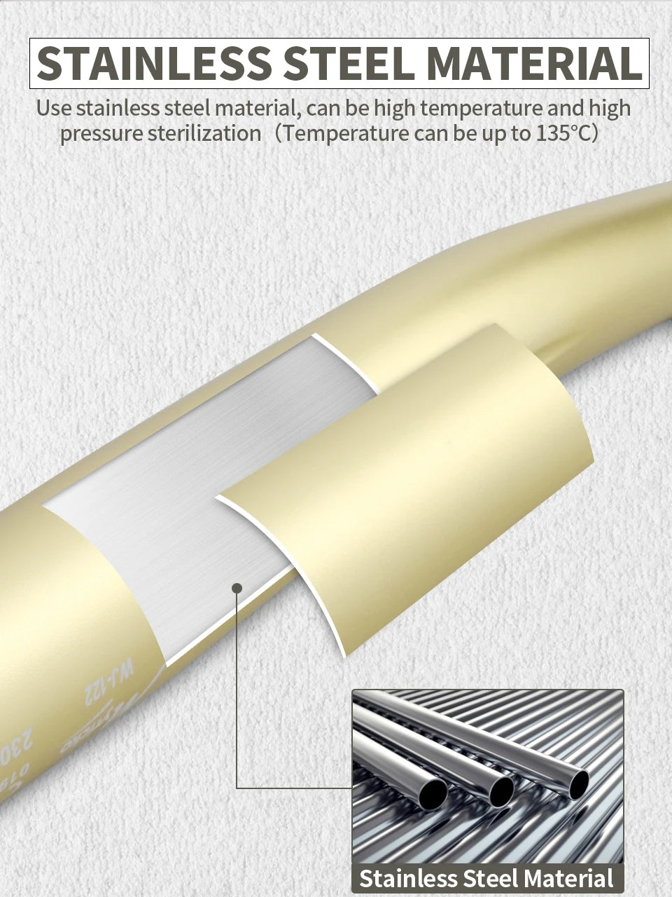 High Rotation Dental Turbine Handpiece: Electric Motor Efficiency, Sterilizable – Essential Tools for Dental Clinic Excellence