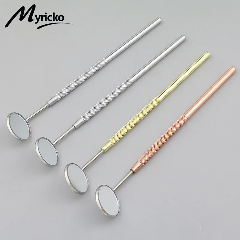 Dental Mirror Tools Kit Tweezers Probe Spatula Dentistry Oral Instrume ...