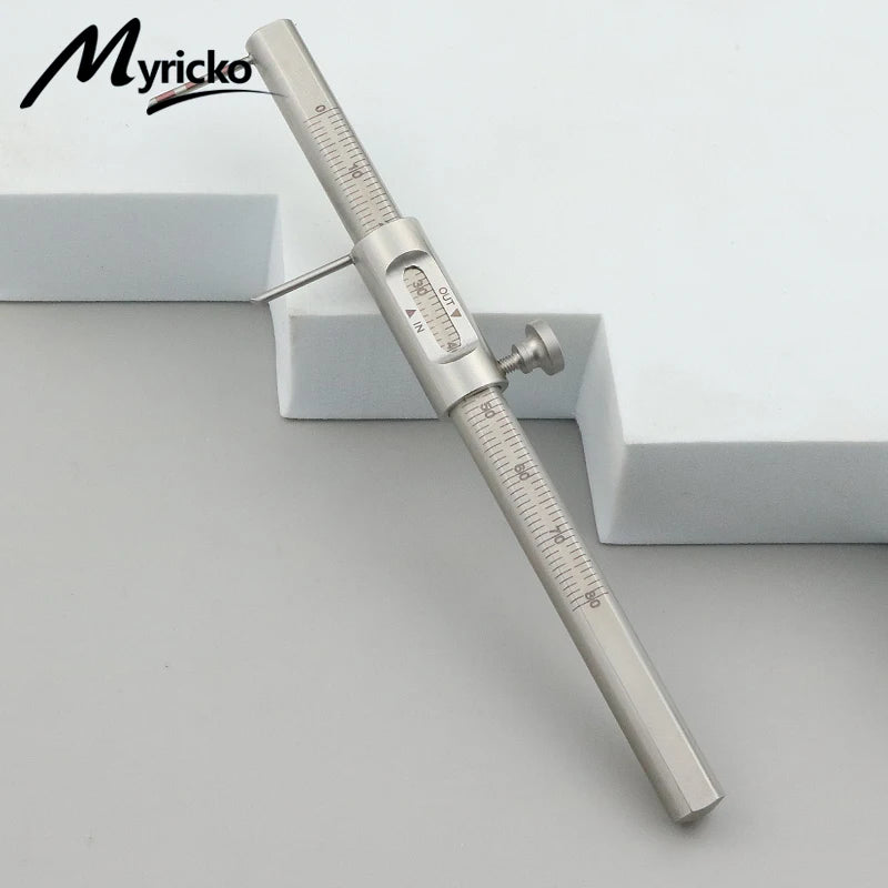 1PC Dental Orthodontic Sliding Caliper 0-80mm Implant Measuring Gauge Scale Round Dentistry Tool Dentist Product