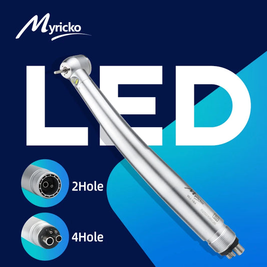 Dental LED High Speed Handpiece rotation Standard Head Air Turbine E-Generator Ceramic Bearing Dentist Tips Triple Water Spray