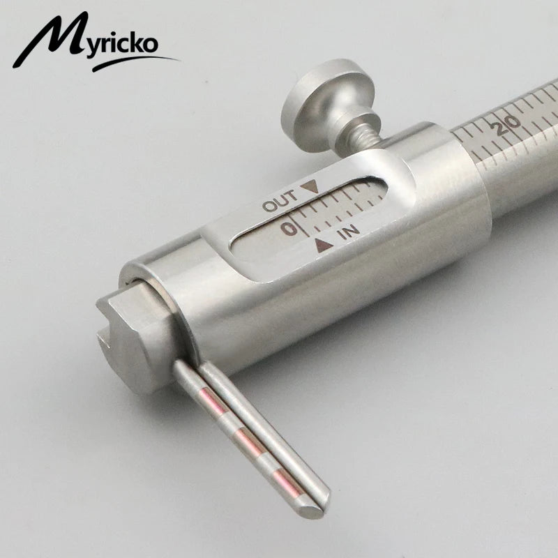 1PC Dental Orthodontic Sliding Caliper 0-80mm Implant Measuring Gauge Scale Round Dentistry Tool Dentist Product