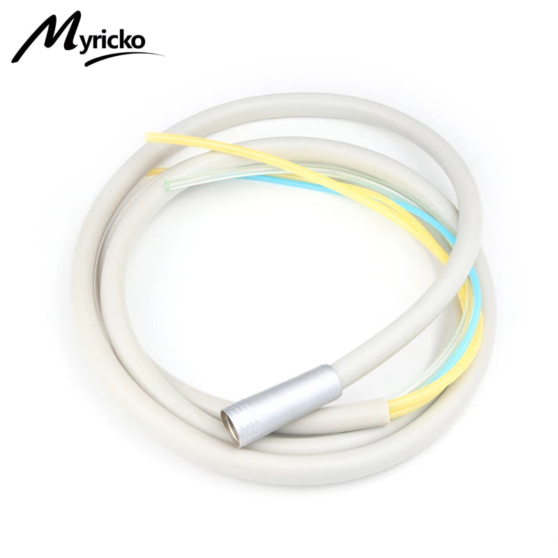 Dental 2/4 Holes Tubing: Silicone with Connector, Hose Cable for High Speed Handpiece, Dental Chair & Dentist Dentistry Tool