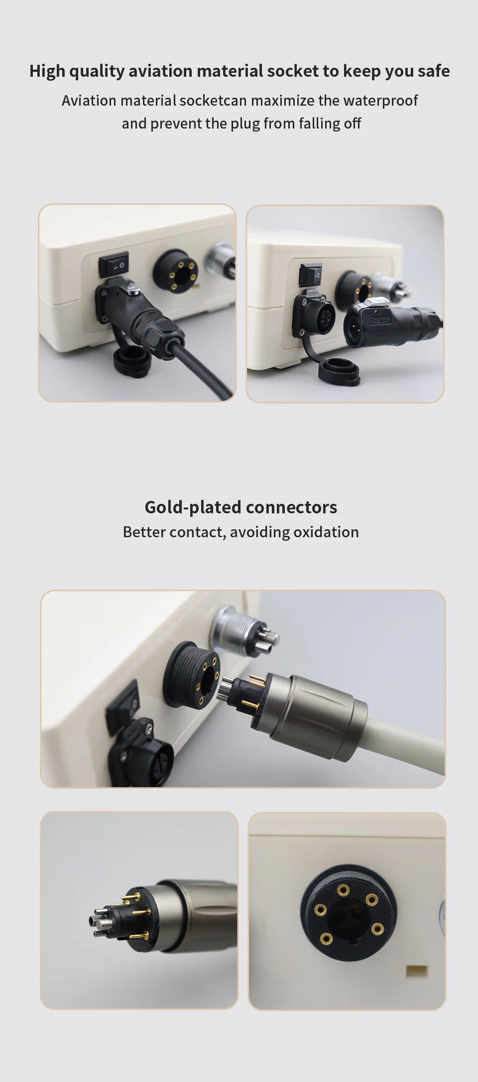 1:5/1:1 Dental Brushless Electric Motor LED Micromotor: Fiber Optic Contra Angle, Low Speed Handpiece as Dentist Lab Equipment