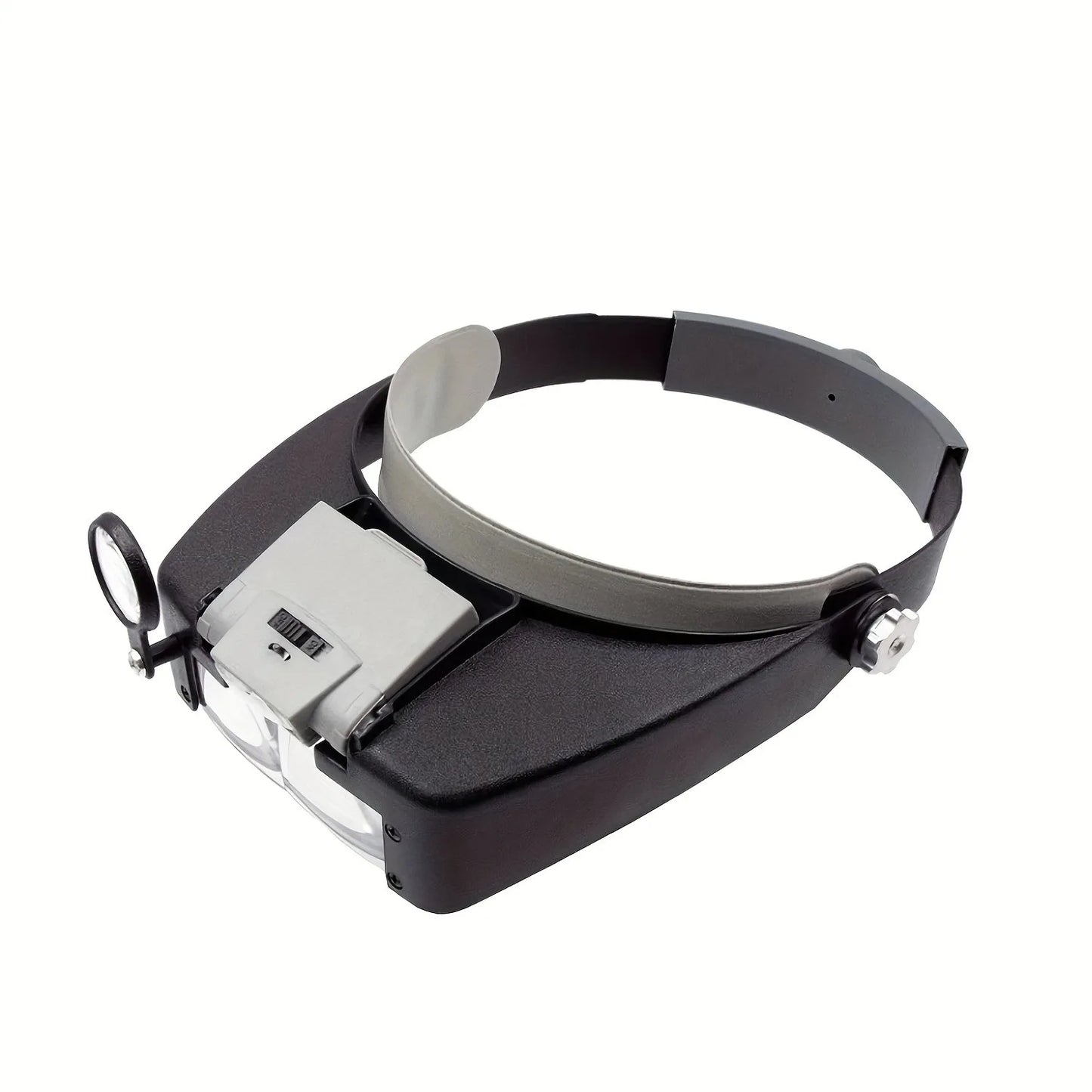 Loupe Microscope LED Light 10X Helmet Style Magnifier Glass Headband Magnifying Glasses Lupas Con Luz Reading Or Repair Use