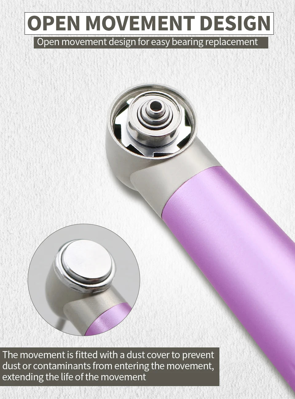 Dental Colorful High Speed Rotation Handpiece Ceramic Bearing Turbine 2/4 Holes Single Water Spray Destist Tips Dentistry Tools