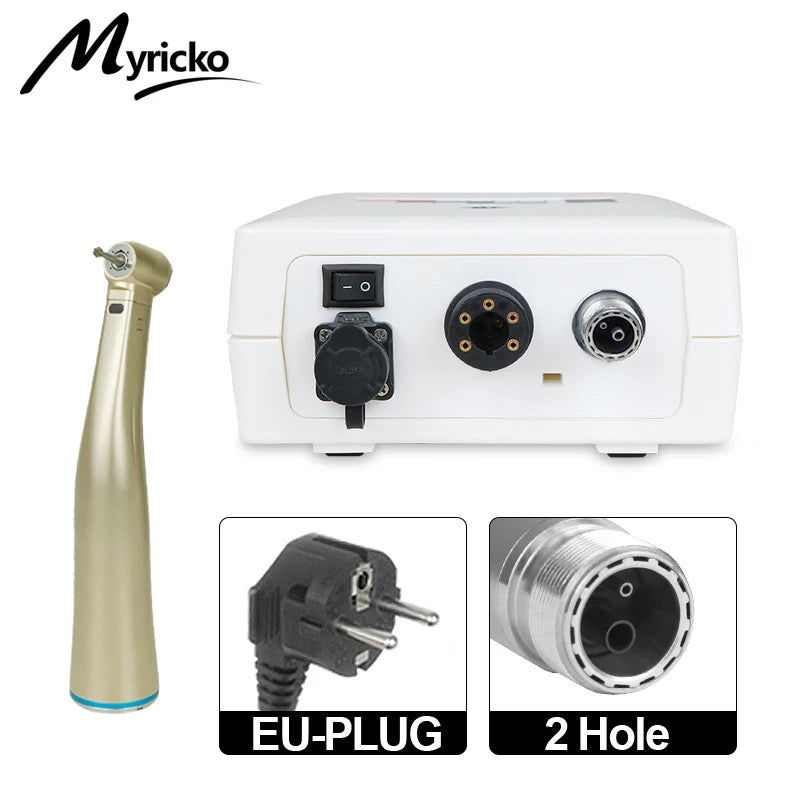 Fiber Optical Electric Motor: Dental Clinical Brushless LED Micromotor with Handpiece, Dentist Tips & Odontologia Lab Equipment
