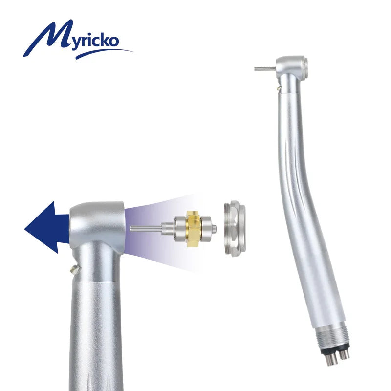 LED Dental Handpiece High Speed rotation Push Button Spray Light Ceramic Bearings Dentistry Tips Air Turbine High Rotation Pens