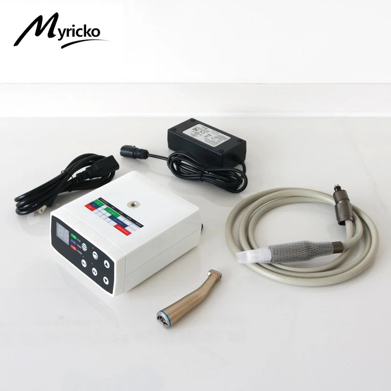 Dentist Lab Equipment: 1:5/1:1 LED Micromotor, Dental Brushless Electric Motor, Fiber Optic Contra Angle & Low Speed Handpiece