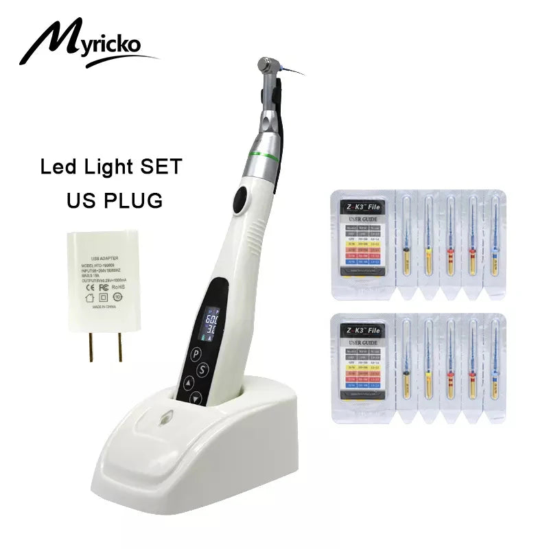 EndoMotor 16:1 Dental Reduction Equipment Wireless Endo With LED Light Imported Motor Uitra-Endo Treatment Machine Dentist Tips