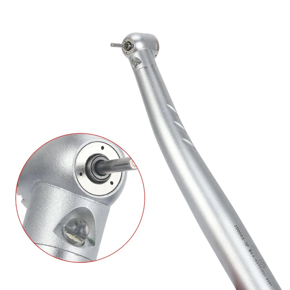 Azdent Dental LED High Speed Handpiece E-generator Integrated Standard Head Push Button 3 Water Spray JD008A-SP