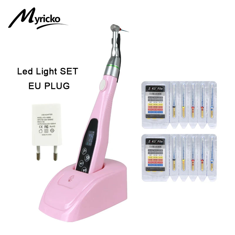 EndoMotor 16:1 Dental Reduction Equipment Wireless Endo With LED Light Imported Motor Uitra-Endo Treatment Machine Dentist Tips
