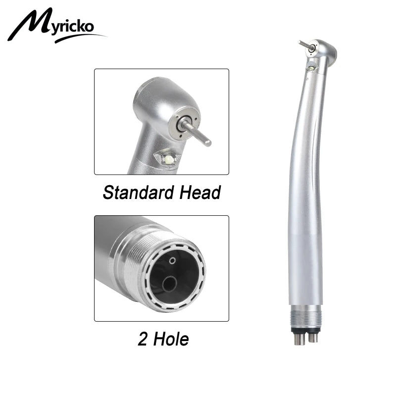 Type Dental E-generator LED High Speed Turbine Handpiece rotation Button Ceramic Bearing Triple Spray Dental High Speed rotation