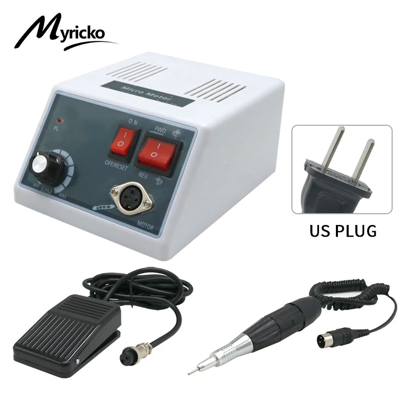 Myricko Dental Eletric Polishing Brushless Lab Motor 18/102/204  Clinic Micromotor Set Dental Tool