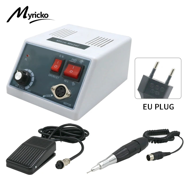 Myricko Dental Eletric Polishing Brushless Lab Motor 18/102/204  Clinic Micromotor Set Dental Tool