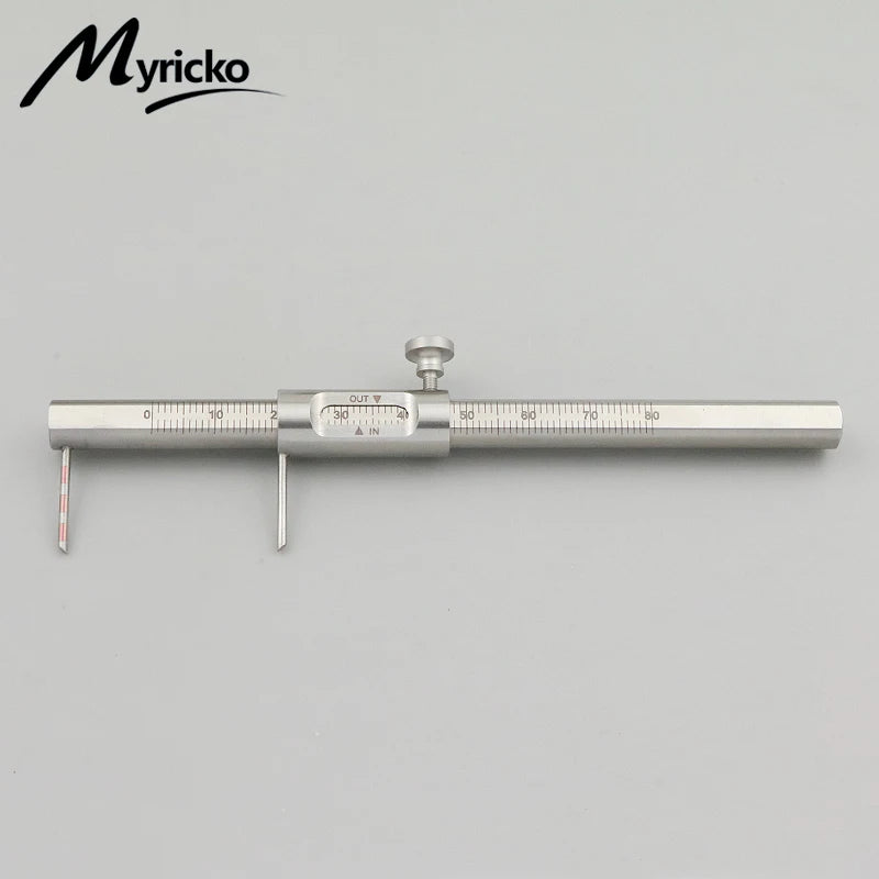 1PC Dental Orthodontic Sliding Caliper 0-80mm Implant Measuring Gauge Scale Round Dentistry Tool Dentist Product