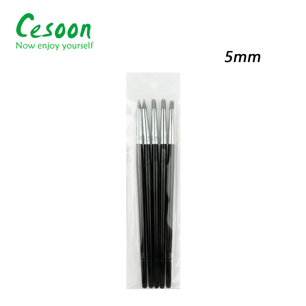 Dental Shaping Silicone Resin Brush Pens For Porcelain Teeth Tool Adhesive Composite Cement 5mm Head Soft Art Brushes Dentistry