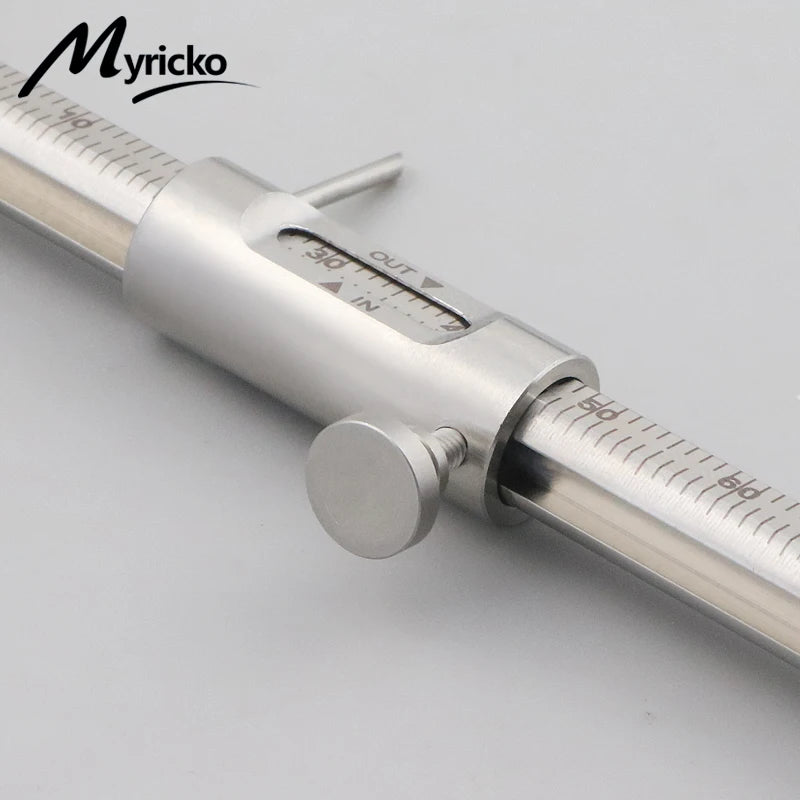 1PC Dental Orthodontic Sliding Caliper 0-80mm Implant Measuring Gauge Scale Round Dentistry Tool Dentist Product