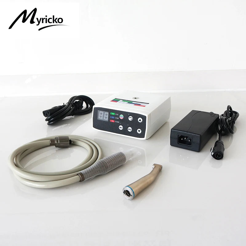 1:5/1:1 Dental Brushless Electric Motor LED Micromotor: Fiber Optic Contra Angle, Low Speed Handpiece as Dentist Lab Equipment