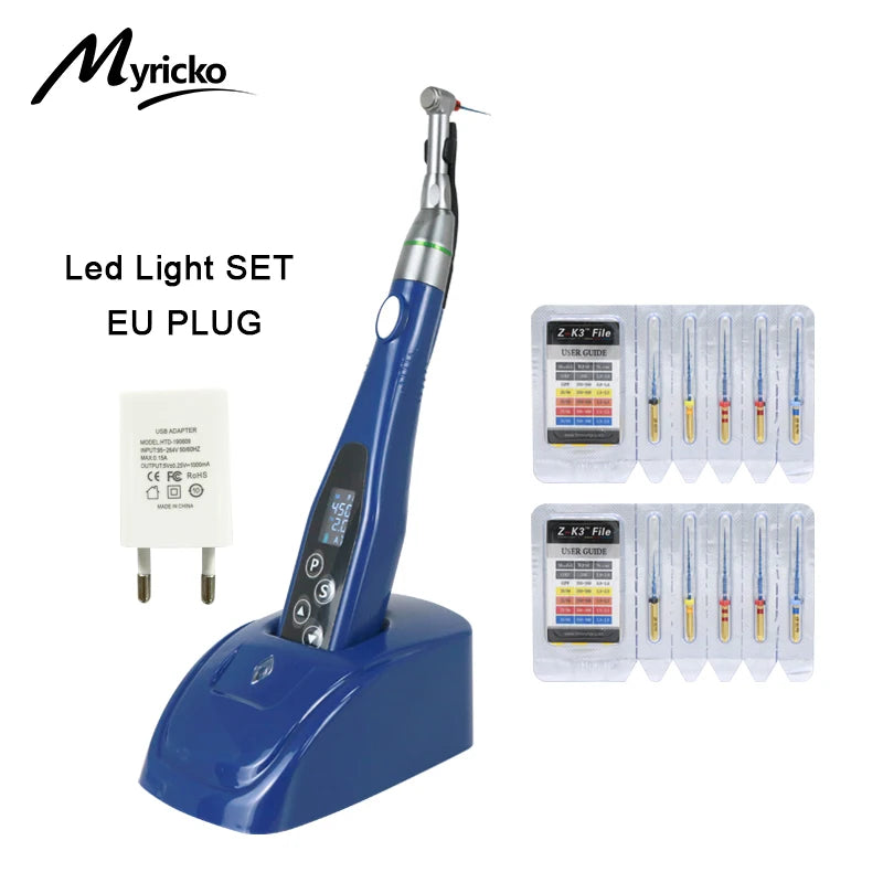 EndoMotor 16:1 Dental Reduction Equipment Wireless Endo With LED Light Imported Motor Uitra-Endo Treatment Machine Dentist Tips