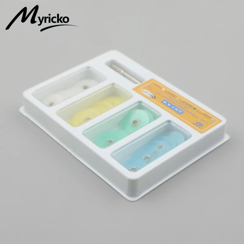 Dental Polishing Discs Gross Reduction Contouring Mandrel Stripe 4 Color Dentist Tool Set Dentistry Material for Teeth Whitening
