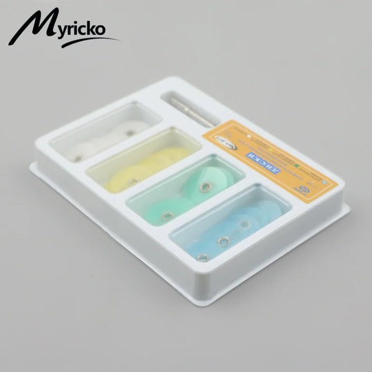 Dental Polishing Discs Gross Reduction Contouring Mandrel Stripe 4 Color Dentist Tool Set Dentistry Material for Teeth Whitening