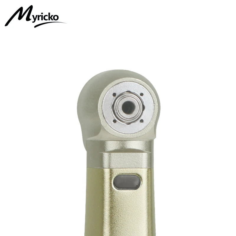Myricko Dental  Low Speed 1:5 Ratio Fiber Optic Contra Angle  Handpiece Red Ring Air Turbine Dentistry Equipment Tool rotation