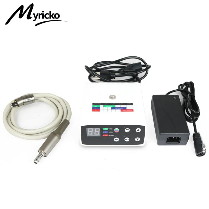 Myricko Dental Brushless LED Micro Motor Fiber Optical Electric MicroMotor Dentistry Instrument Tools