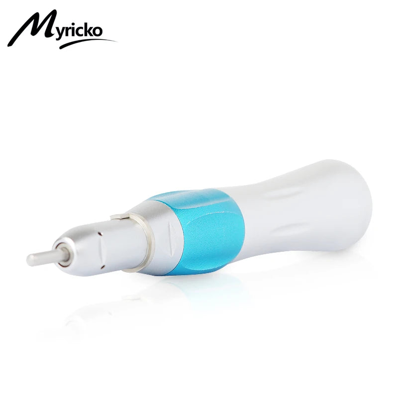 Dental Low Speed Contra Angle Handpiece Set 2/4Holes Air Turbine Motor Straight External Water Spray Push Button Dentistry Tools