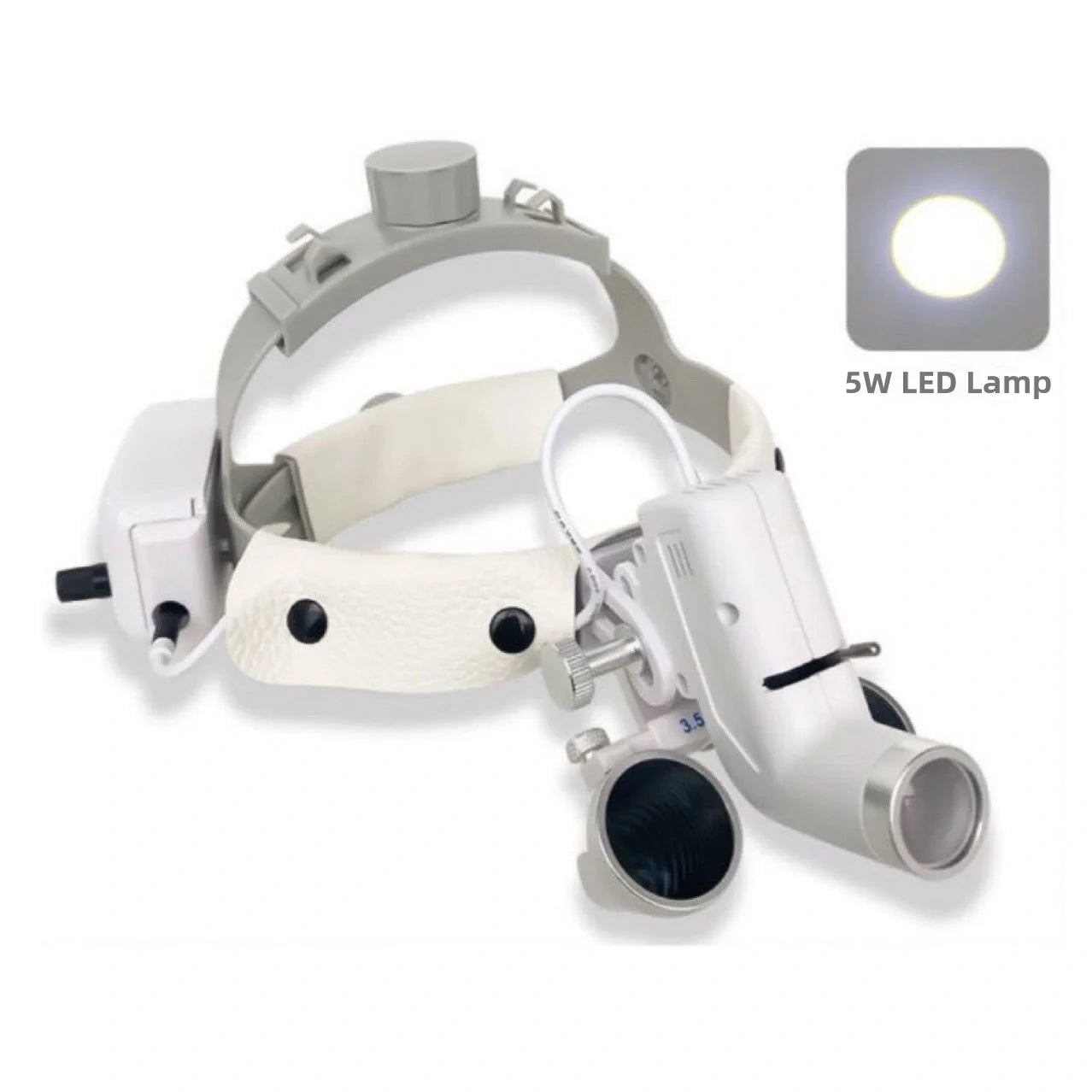 Dental Led Light Surgical Magnifier With Headlight Surgeon Operation Medical Headlamp Clinical Dental Loupes 5W Cold LED Light