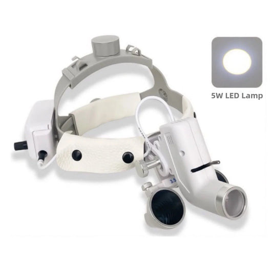 Dental Led Light Surgical Magnifier With Headlight Surgeon Operation Medical Headlamp Clinical Dental Loupes 5W Cold LED Light